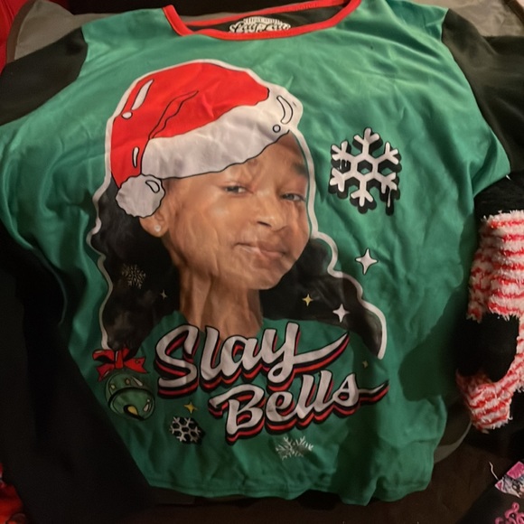 That Girl Lay Lay Christmas PJs sise 10/12 New $12 - Picture 2 of 3